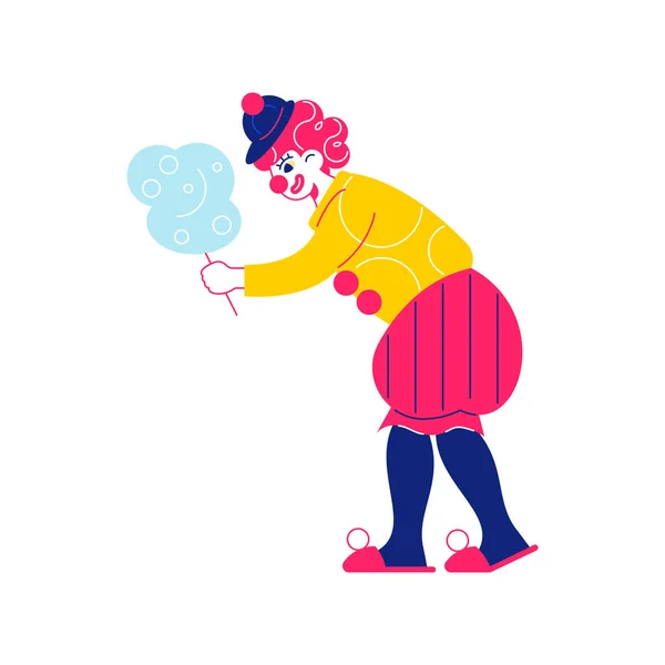 Cirque Clown Candyfloss Composition — Image vectorielle