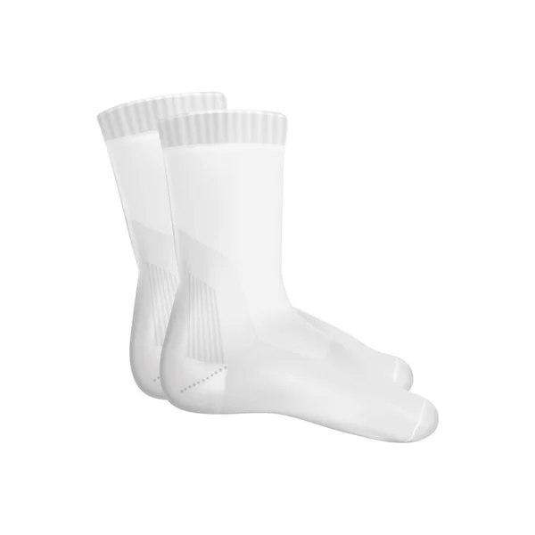 Calcetines de becerro blanco Composición — Vector de stock