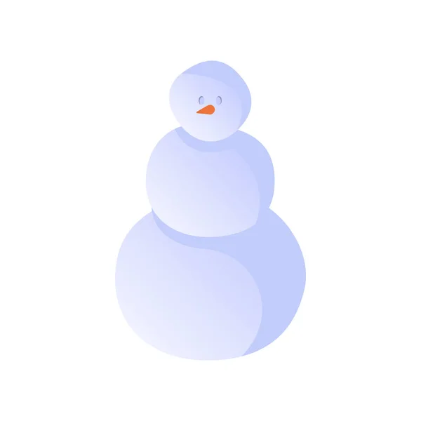 Bola Snowman Navidad Composición — Archivo Imágenes Vectoriales