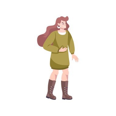 Düz Hamile Kadın Simgesi