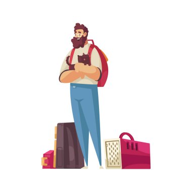 Köpek Çizimi Olan Adam