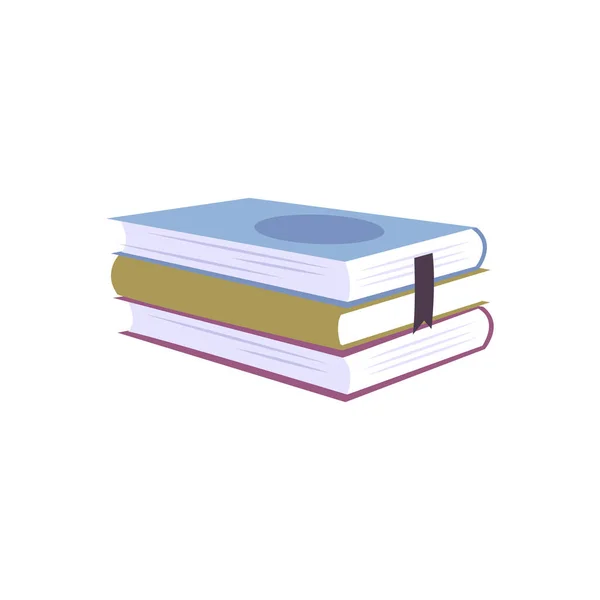 Livres Illustration plate — Image vectorielle