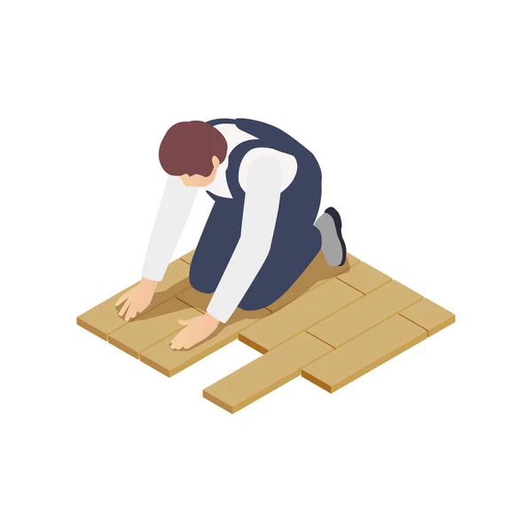 Fazendo Tiling Buiding Composição — Vetor de Stock