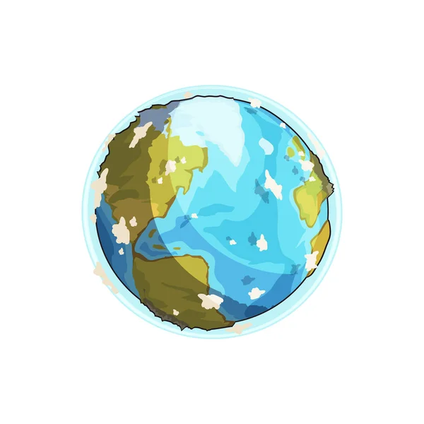 Planeta tierra ilustración — Vector de stock