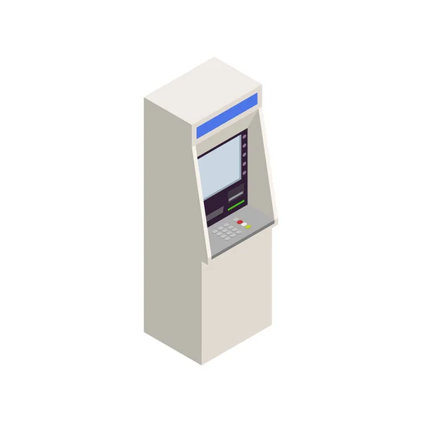 Ícone Isométrico Atm — Vetor de Stock