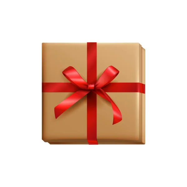 Χριστουγεννιάτικο κουτί δώρου Σύνθεση — Διανυσματικό Αρχείο
