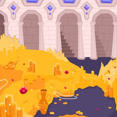 Landscape Flat Colored Composition