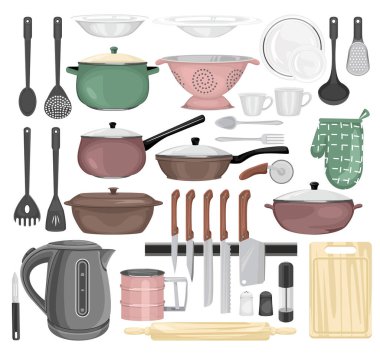Kitchen Equipment Icon Set