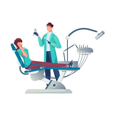 Diş Hekimi Düz Simgesi