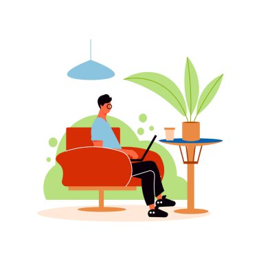 Work From Cafe Composition