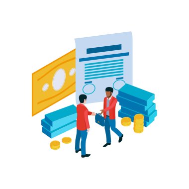 Isometric Investment Icon