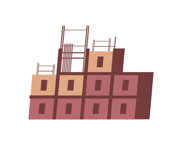 Block Of Flats Illustration — Stockvektor