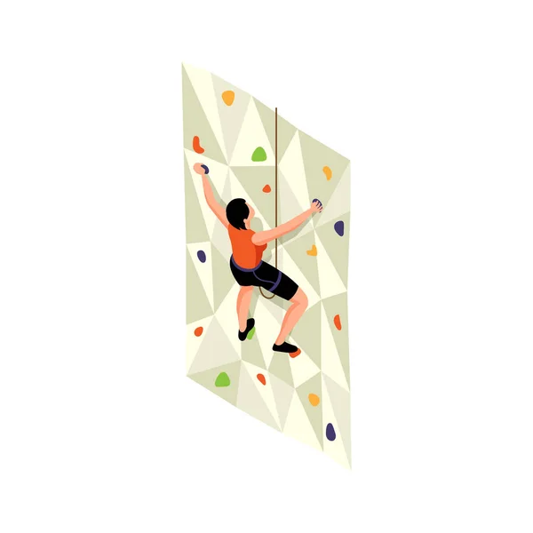 Climbing Wall Icon — Stock Vector