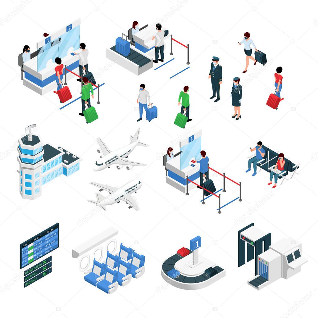 Airport Isometric Set