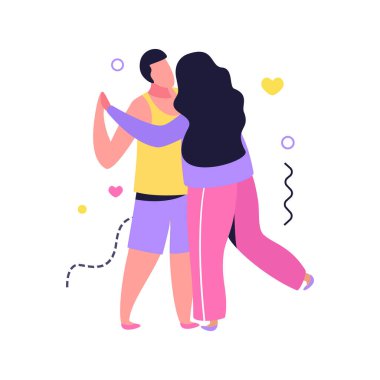 Dance And Hug Composition