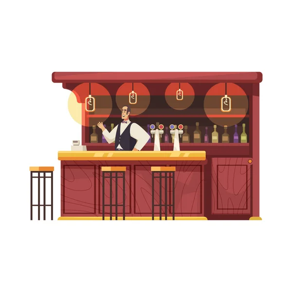 Bar Counter Ilustración — Archivo Imágenes Vectoriales