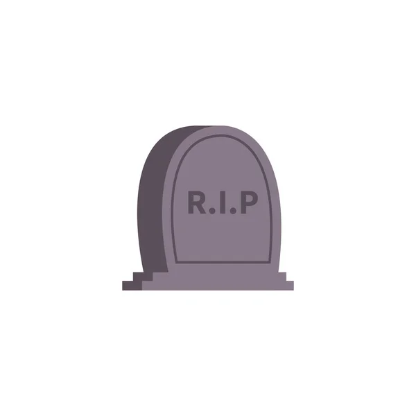 RIP Gravestone Flat Composition — Vector de stock