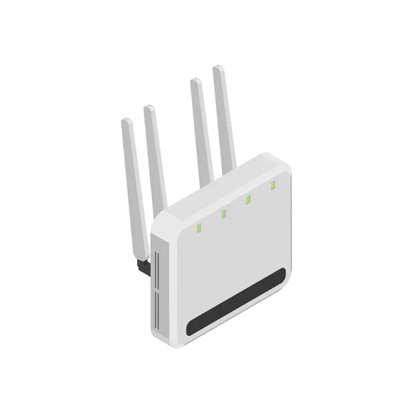 5G Internet Router Composizione — Vettoriale Stock