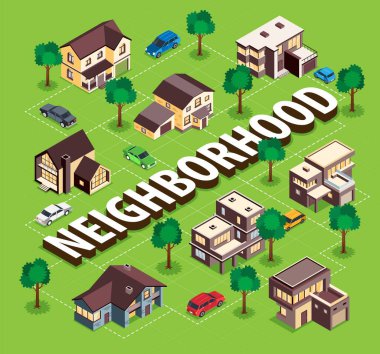 Banliyö Evleri Isometric Akış şeması