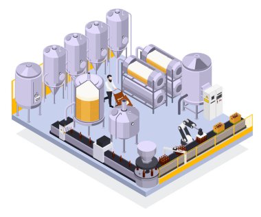 Bira Fabrikası Aracı Kompozisyonu