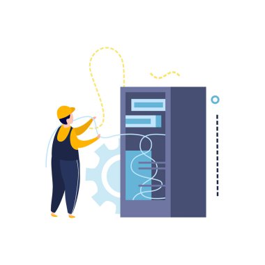 Güç Bileşenini Bağlayan Elektrikçi