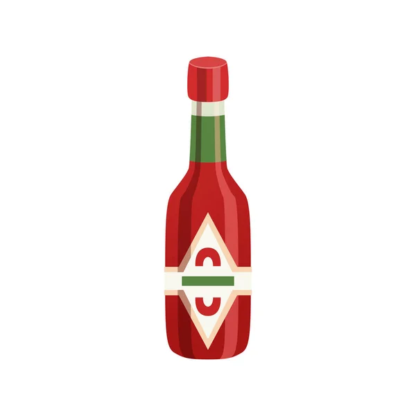 Πικάντικη σύνθεση μπουκαλιού — Διανυσματικό Αρχείο