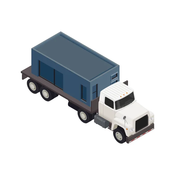 Truck Moving House Zusammensetzung — Stockvektor