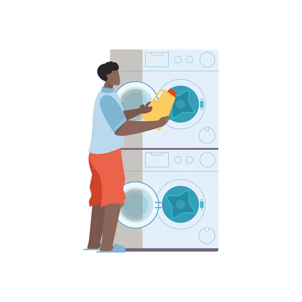 Απεικόνιση πλυντηρίου ρούχων — Διανυσματικό Αρχείο