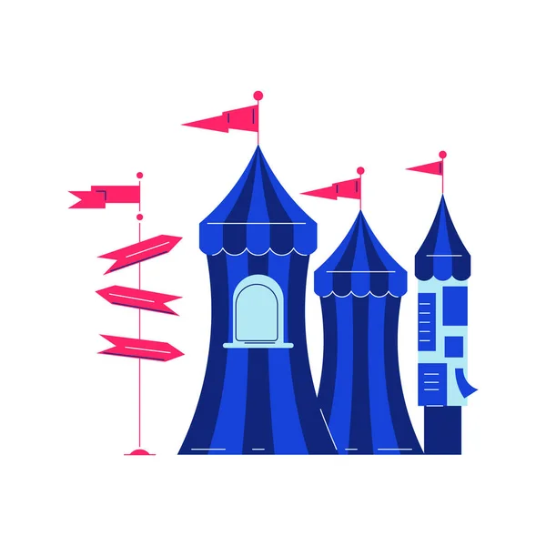 Circus Funfair Top Sammansättning — Stock vektor