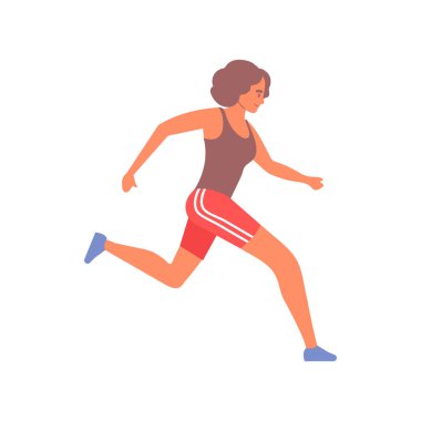 Koşan Atletizm Şehri Kompozisyonu