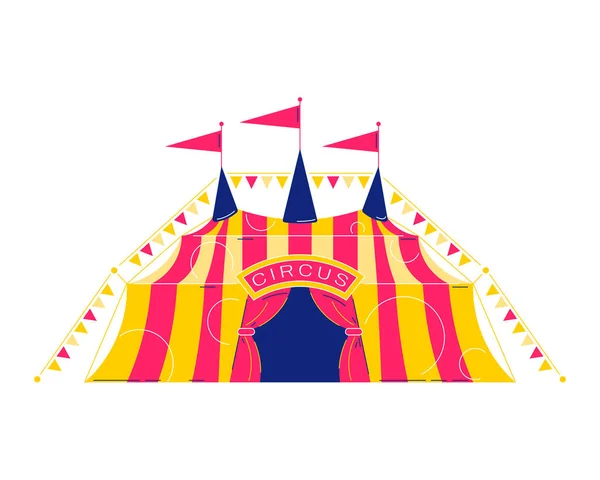 Zirkus Big Top Komposition — Stockvektor