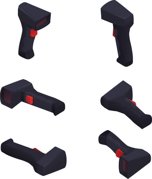 Modern Warehouse Scanner Isometric