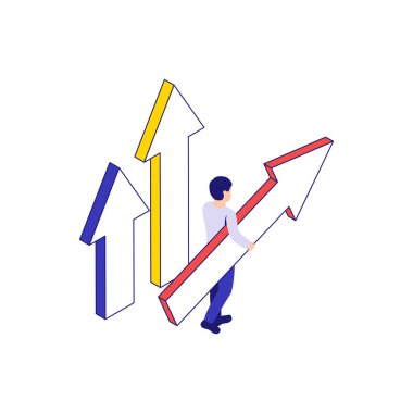 Isometric İş Konsepti