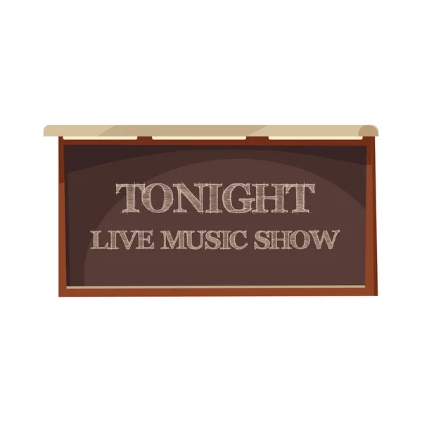 Music Show Sign — Stock Vector