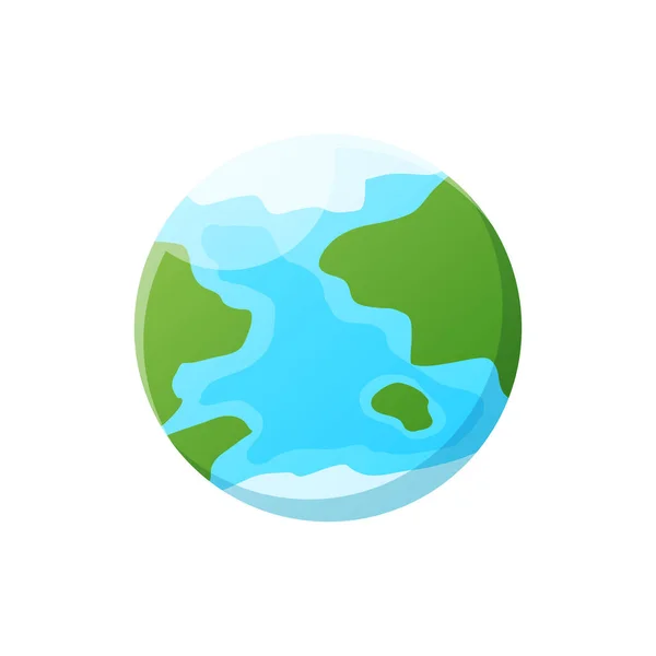 Icono plano de tierra — Vector de stock