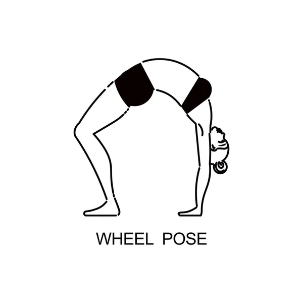 Yoga Wielwielsamenstelling — Stockvector