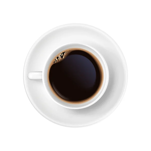 검은 커피 삽화 — 스톡 벡터