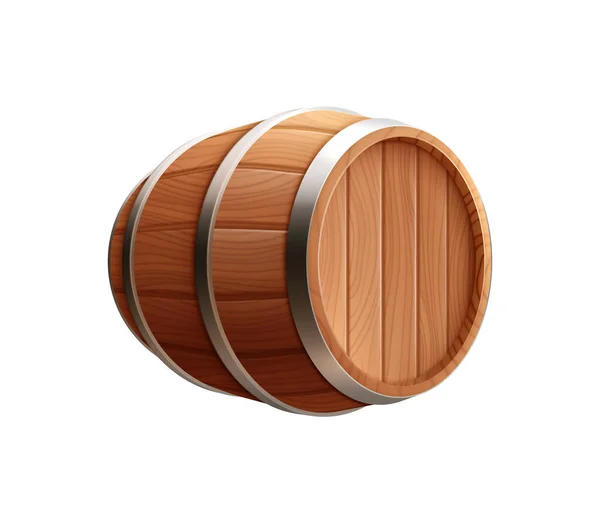 Houten vat icoon — Stockvector