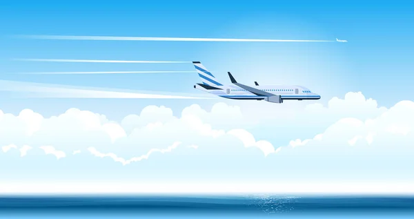 Illustration eines Flugzeugs — Stockvektor