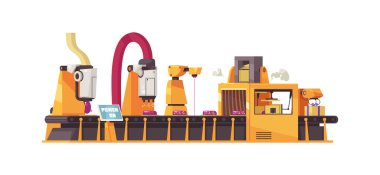 Assembly Line Illustration