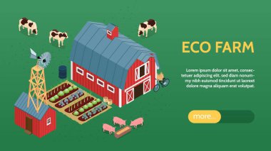 Çiftlik Isometric Web Afişi