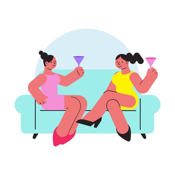 Relaxační ikona pro ženy — Stockový vektor