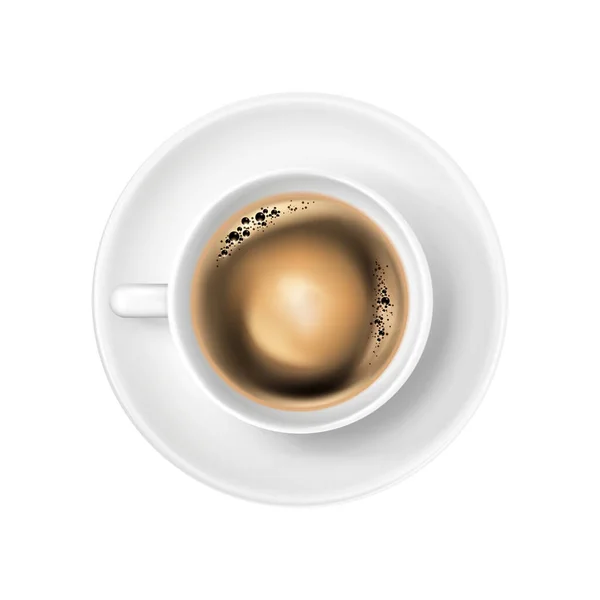 Beker met koffie Illustratie — Stockvector