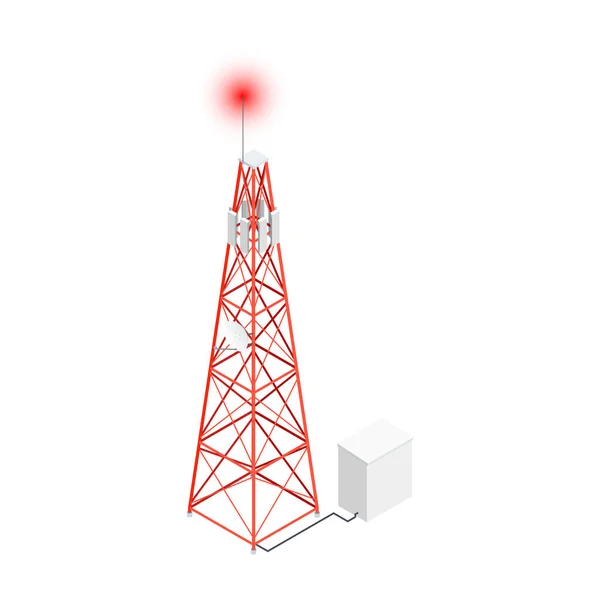 Telecommunicatietoren Icon — Stockvector