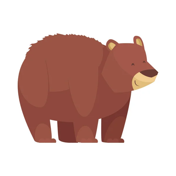 Icono del oso de dibujos animados — Vector de stock