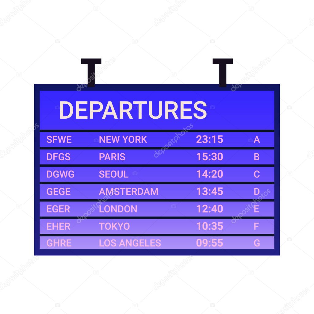 Departure Board Icon