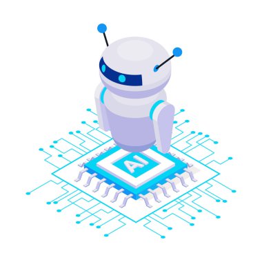 Robot Isometric Simgesi