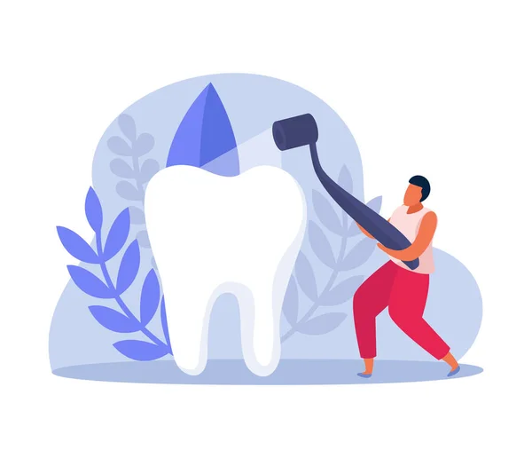 Ícone de saúde dentária plana —  Vetores de Stock