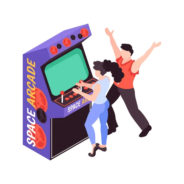 Arcade Game Machine — Stock Vector