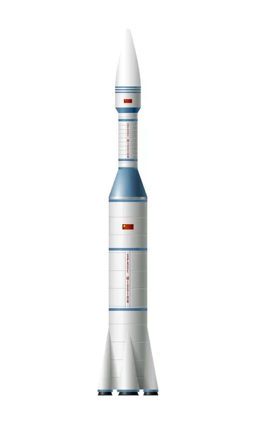 Illustration réaliste de fusée — Image vectorielle